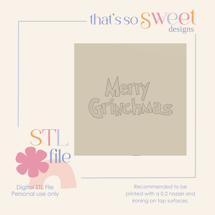 Merry G-mas STL Stamp