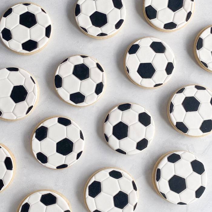 Soccer Ball Sugar Cookies