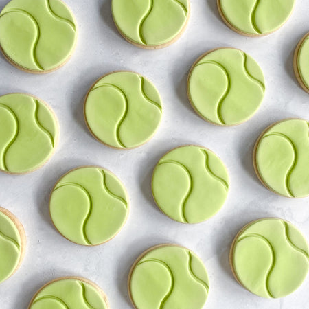 Tennis Ball Sugar Cookies