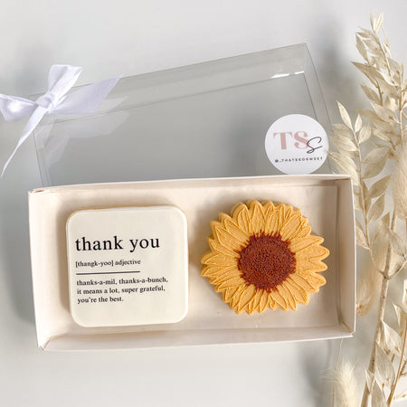 Thank you Sunflower Sugar Cookie Gift Pack